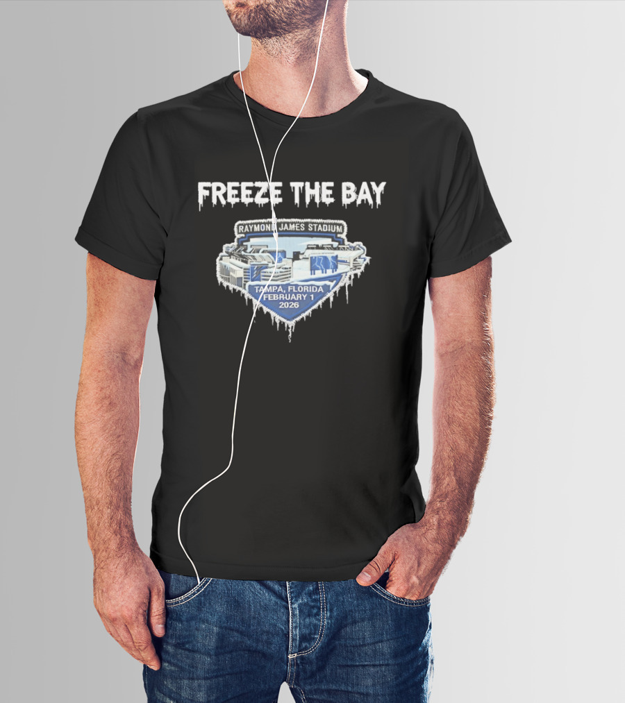 Freeze The Bay Raymond James Stadium Tampa February 1 2026 T-Shirt