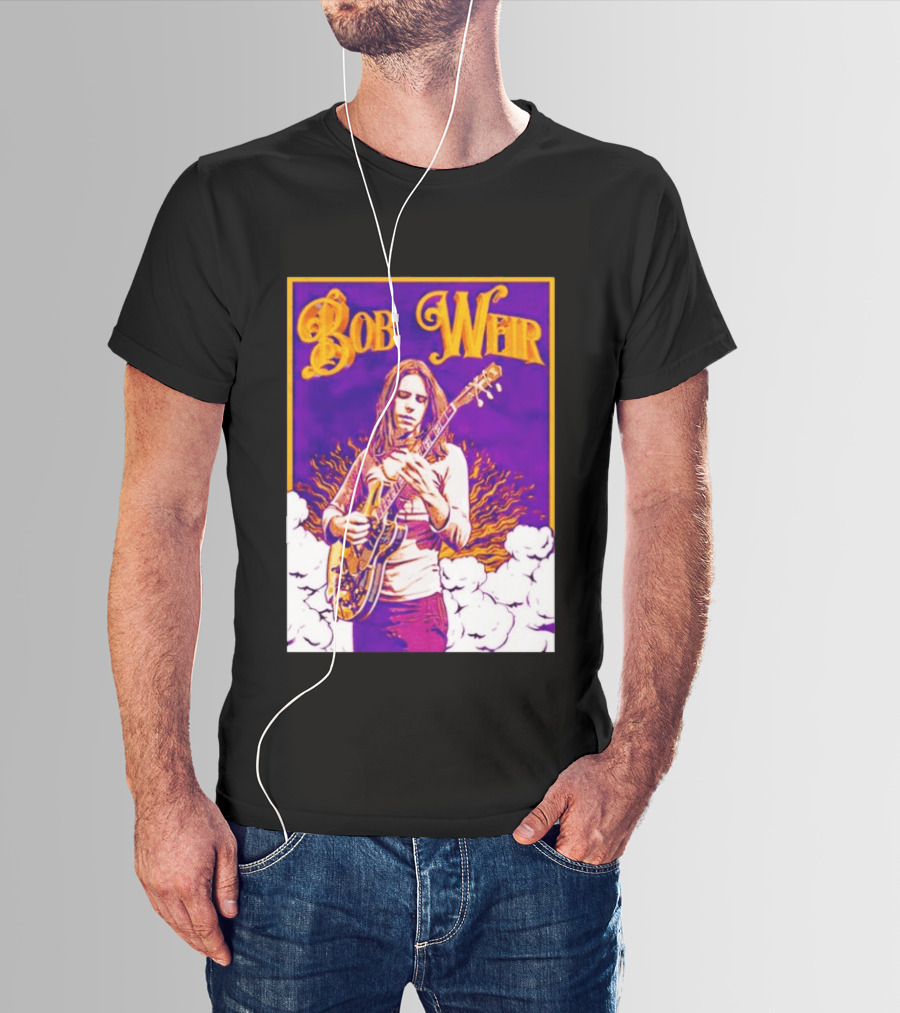 Bob Weir 1947 2026 Psychedelic Tribute Art With Guitar T-Shirt