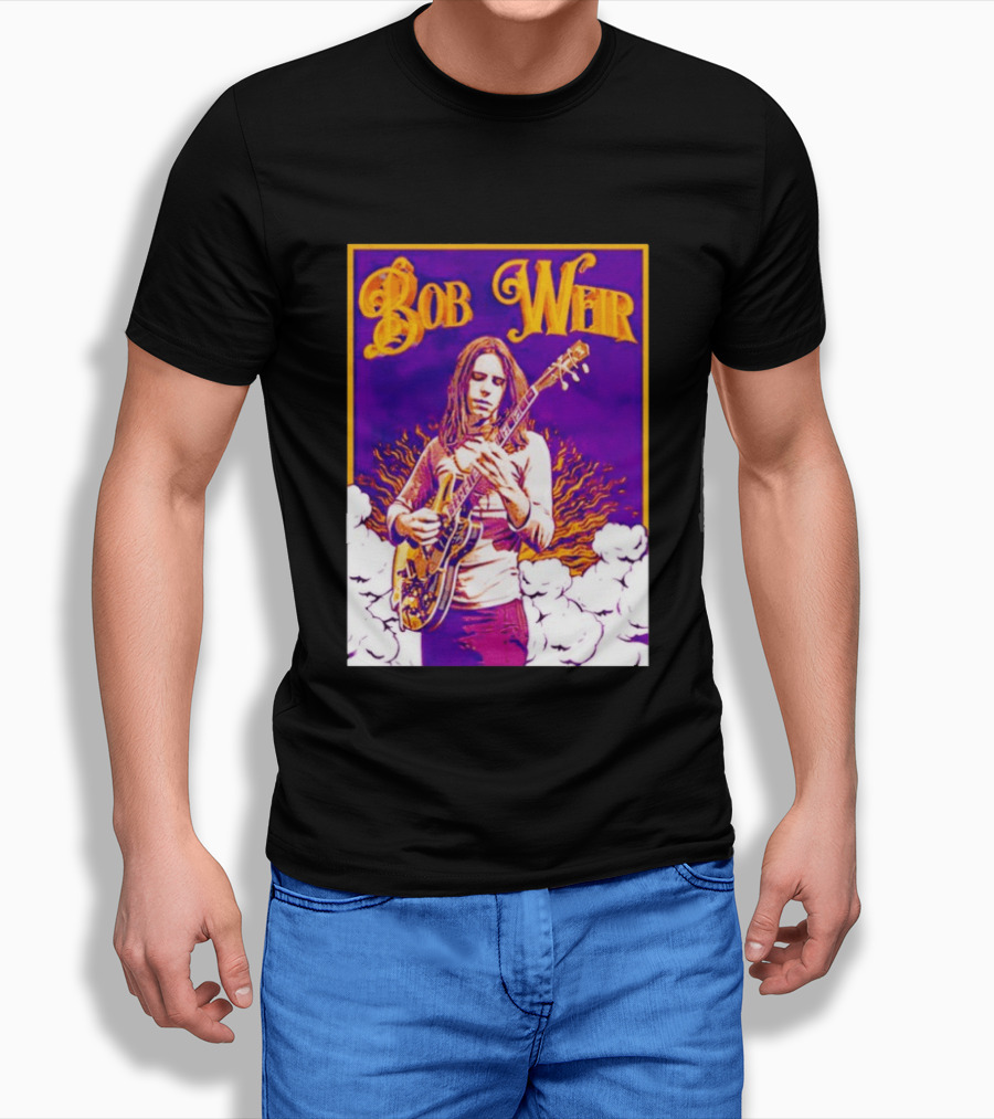 Bob Weir 1947 2026 Psychedelic Tribute Art With Guitar T-Shirt