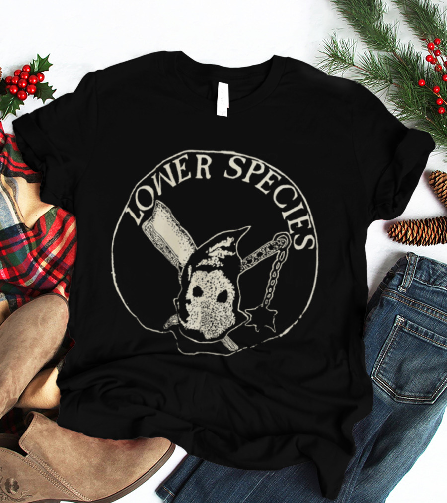 Lower Species Skull With Bat And Chain T-Shirt