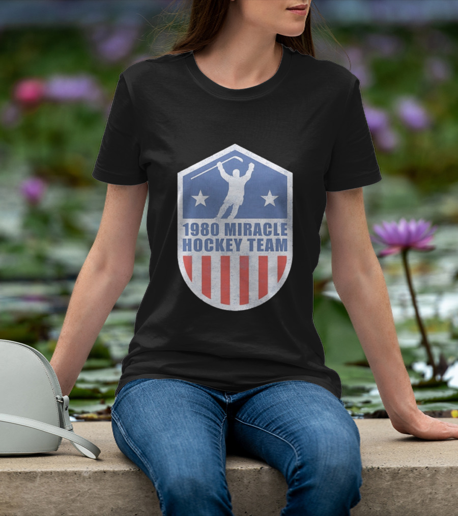 1980 Miracle Hockey Team USA Victory Stars And Stripes T-Shirt