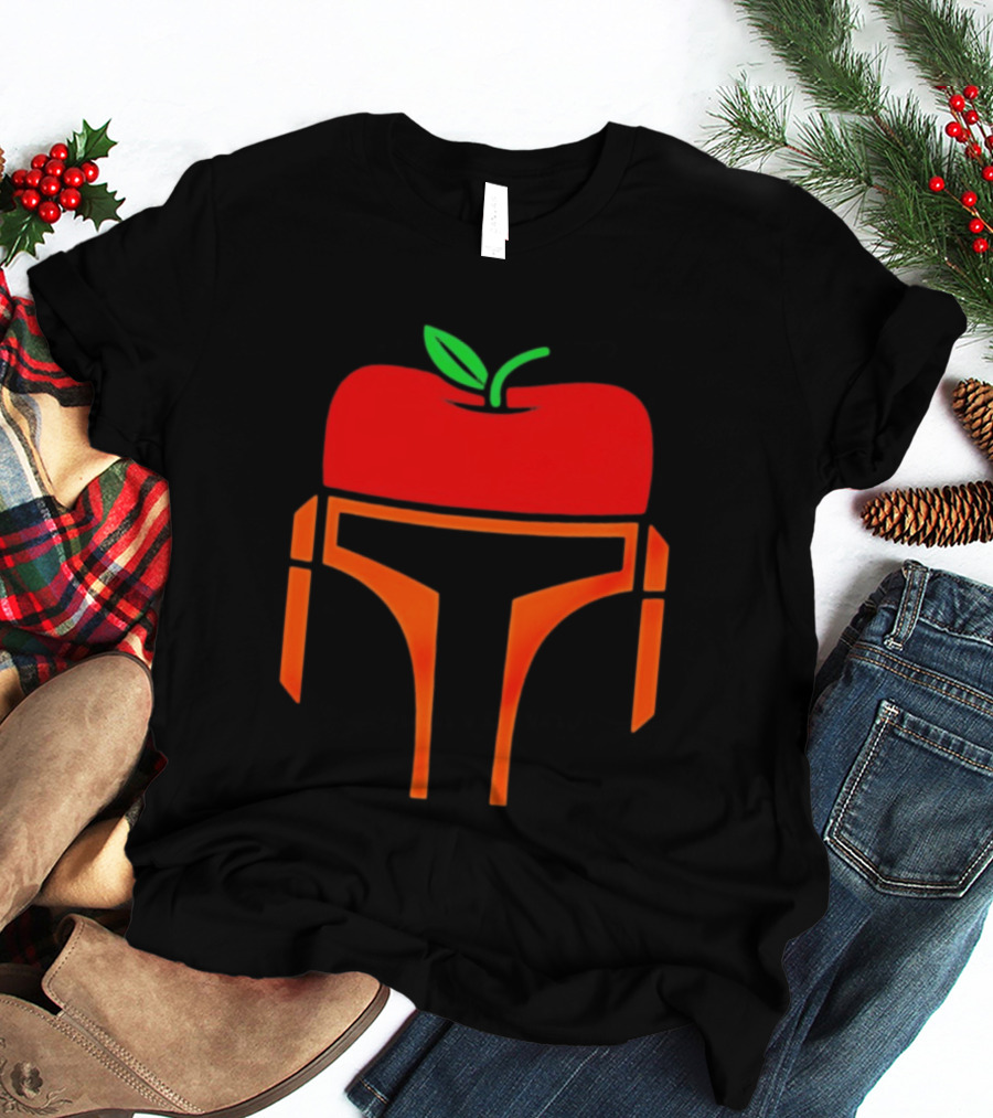 Bounty Hunter Helmet Apple Fusion T-Shirt