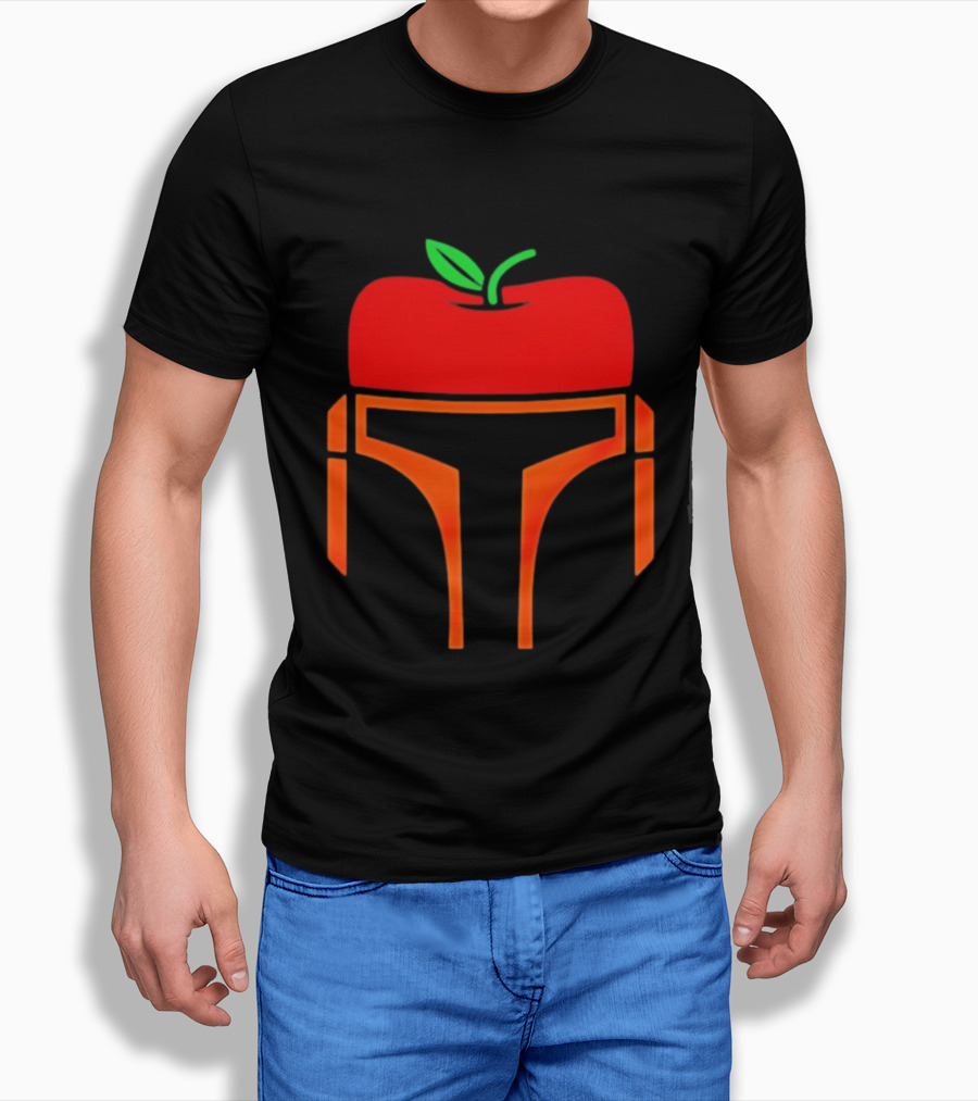 Bounty Hunter Helmet Apple Fusion T-Shirt