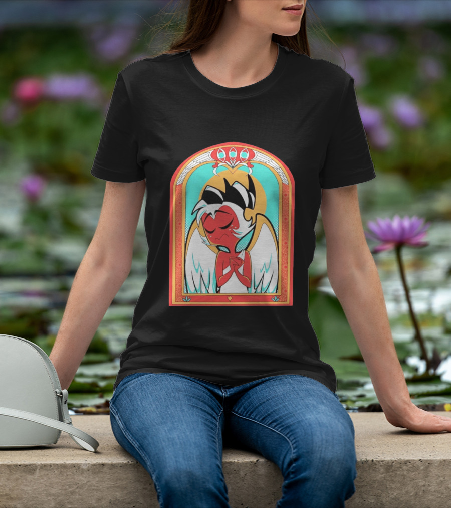 Helluva Boss Saint Fuckass Angel Character Image T-Shirt