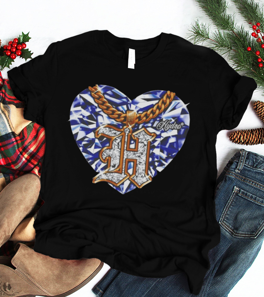 HYDRO Heart Diamond Chain Letter H T-Shirt