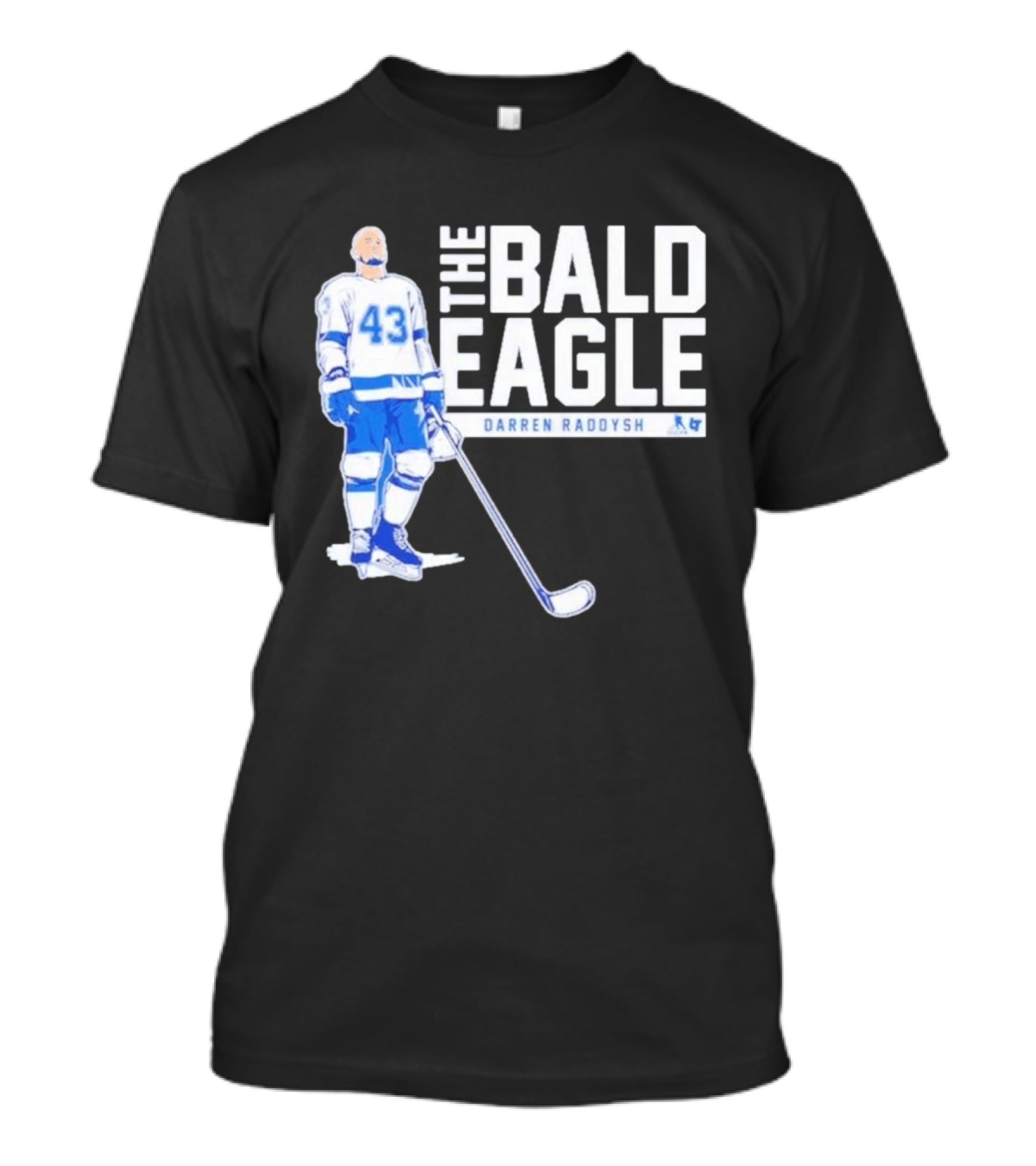 Darren Raddysh The Bald Eagle Number 43 Hockey Player T-Shirt