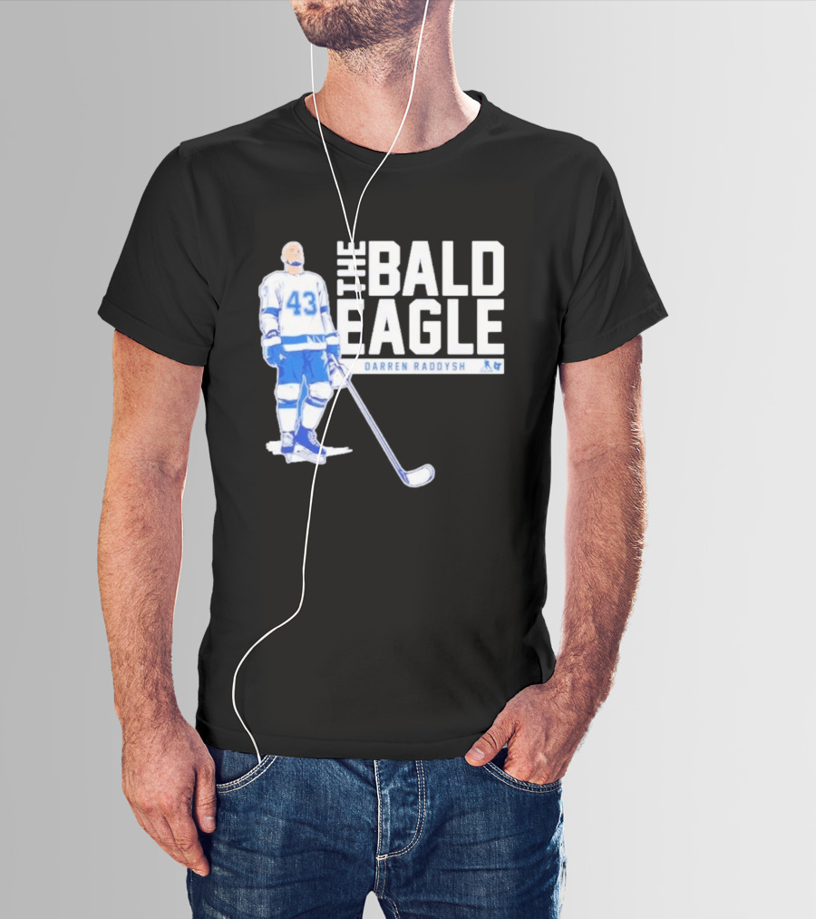 Darren Raddysh The Bald Eagle Number 43 Hockey Player T-Shirt