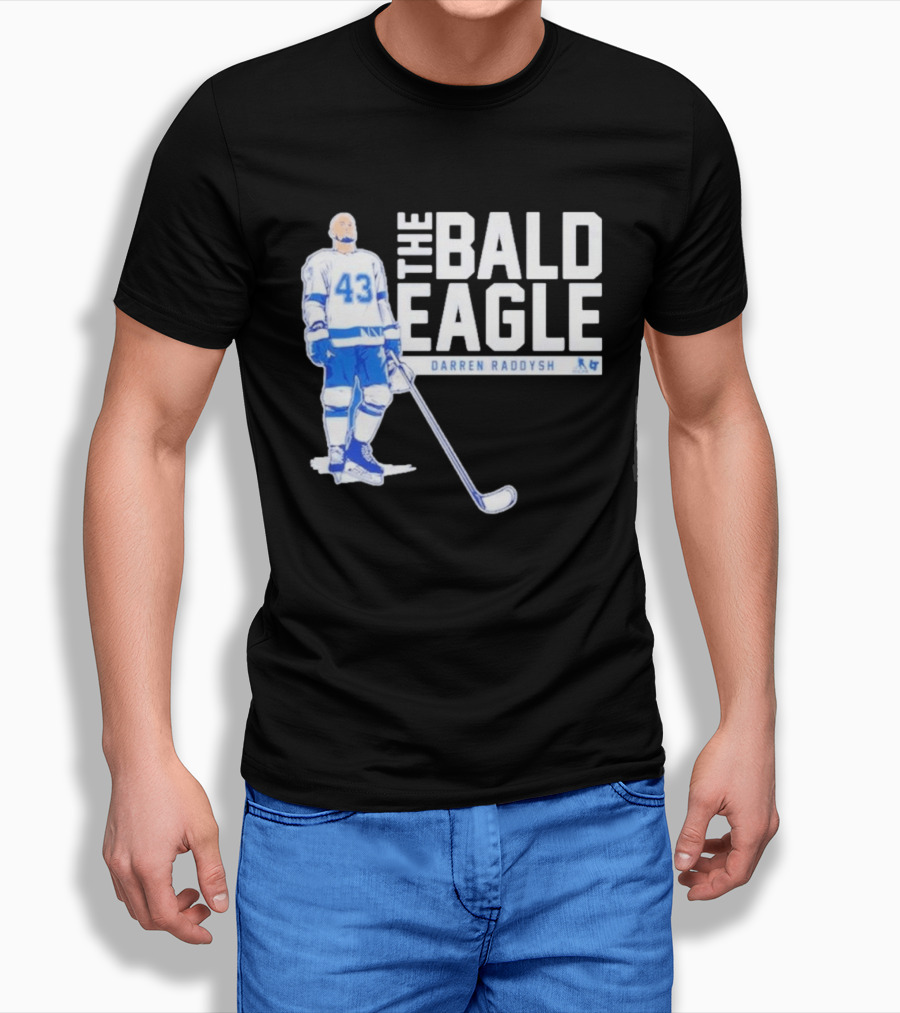 Darren Raddysh The Bald Eagle Number 43 Hockey Player T-Shirt