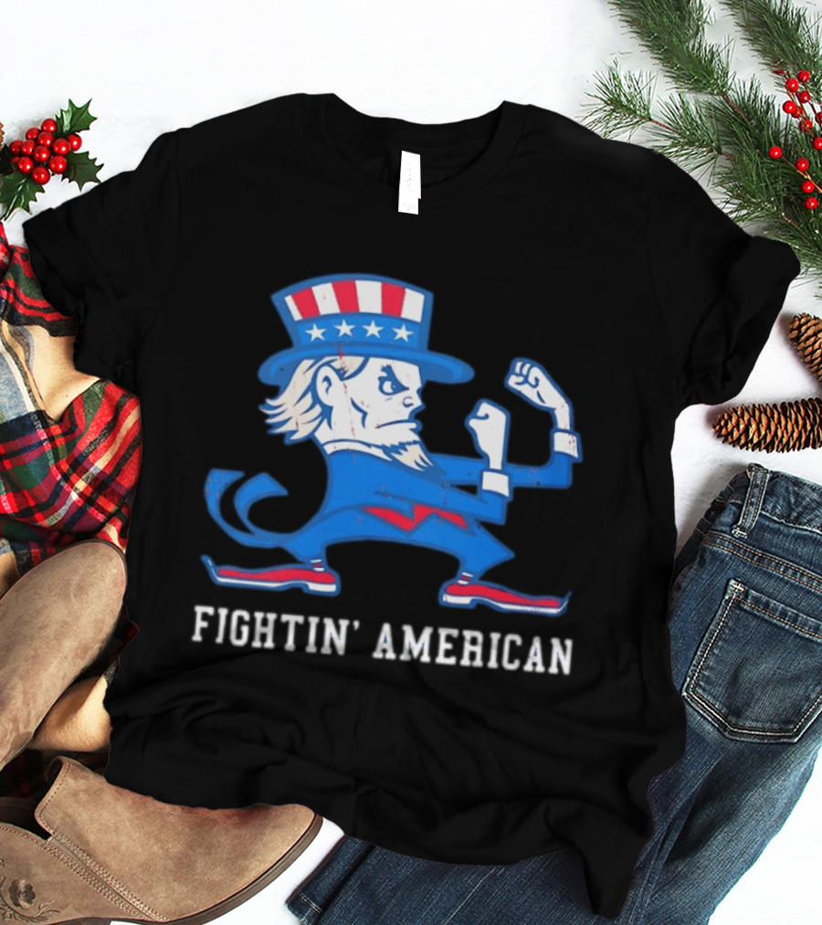 Uncle Sam Fightin' American Patriotic Boxing T-Shirt