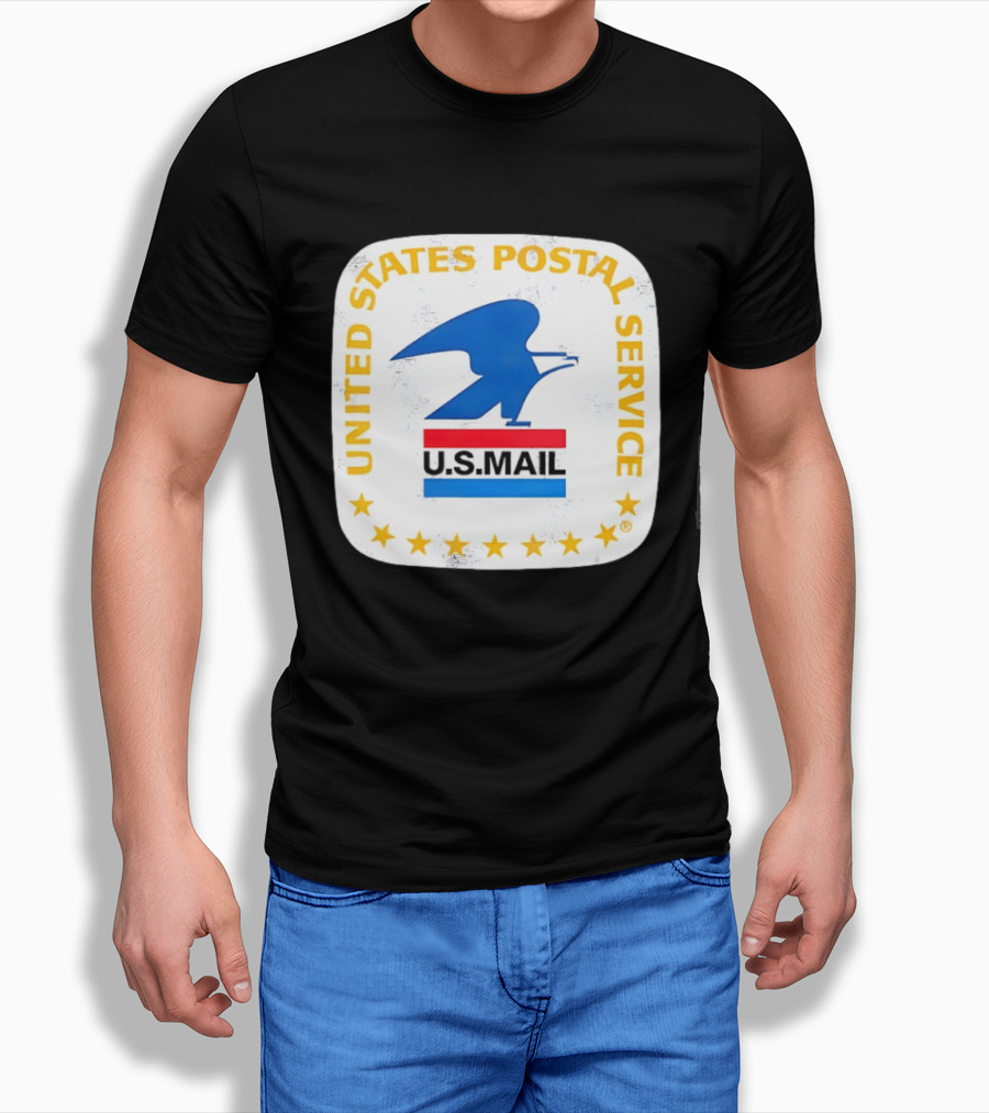 United States Postal Service US Mail Eagle Icon Vintage Look T-Shirt