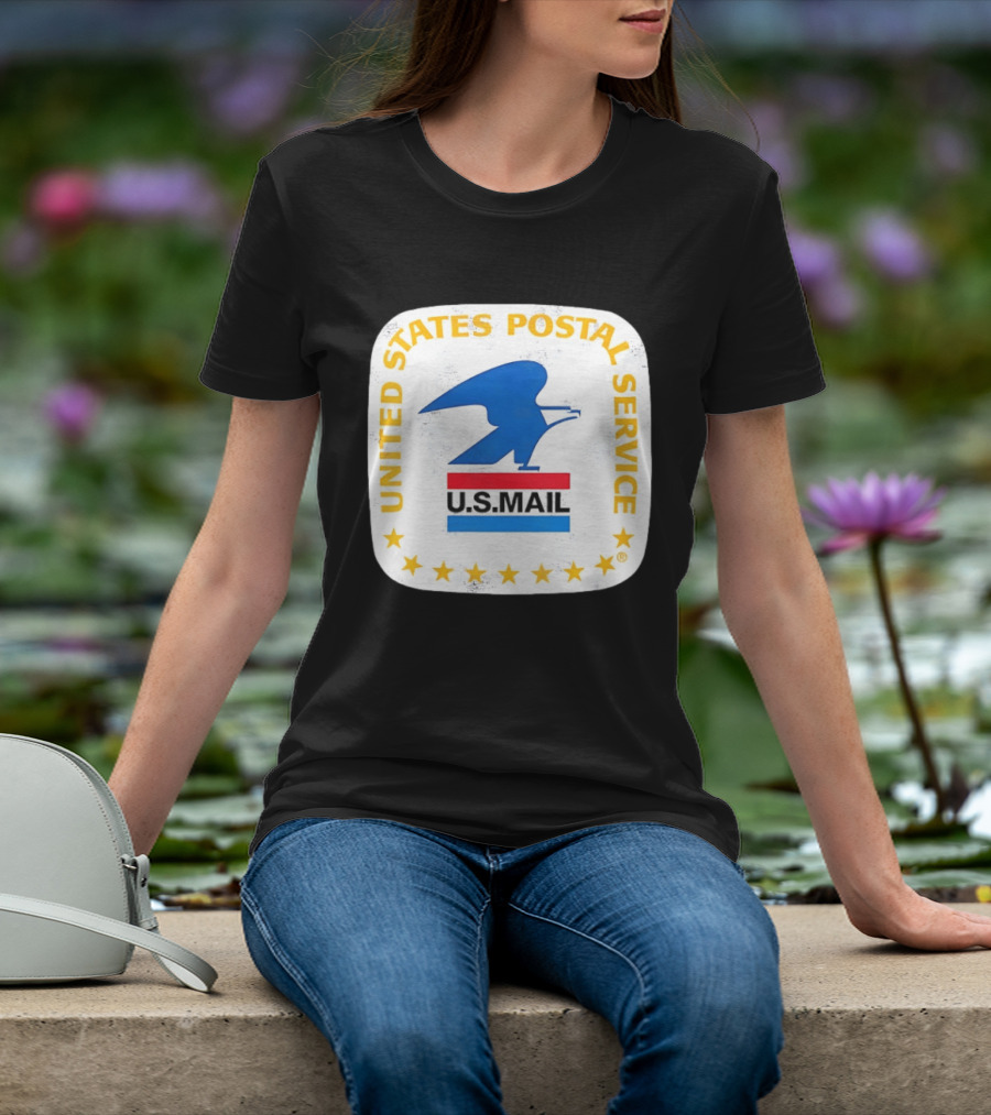 United States Postal Service US Mail Eagle Icon Vintage Look T-Shirt