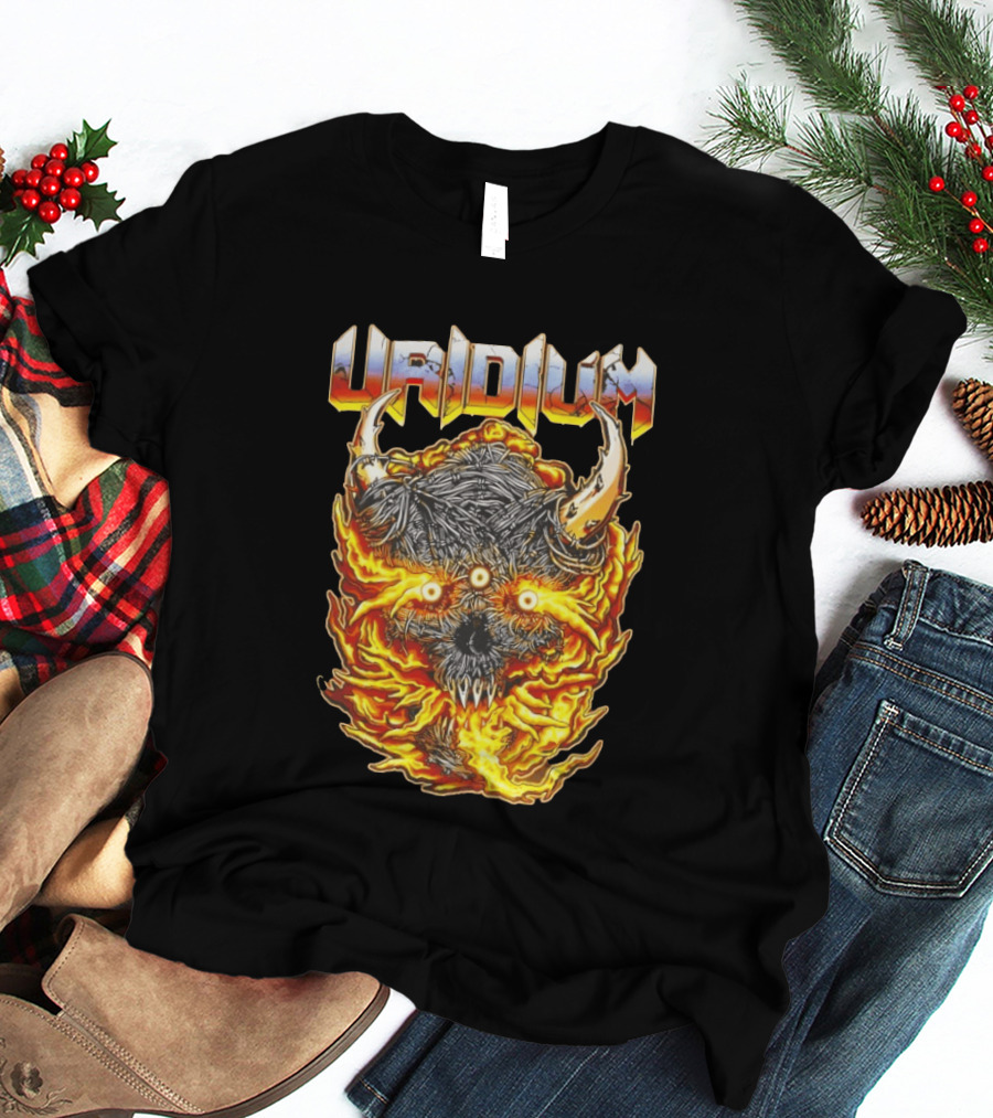 Uridium Heavy Metal Fiery Demon T-Shirt