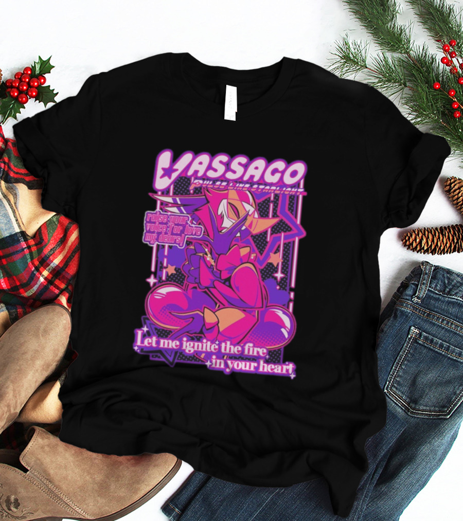 Vassago Pulse Like Starlight Raise Your Voice For Love My Dear Let Me Ignite The Fire In Your Heart T-Shirt