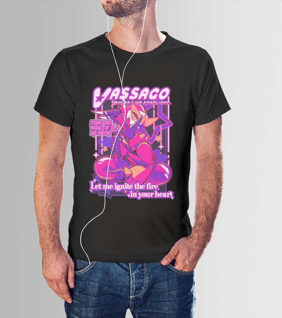 Vassago Pulse Like Starlight Raise Your Voice For Love My Dear Let Me Ignite The Fire In Your Heart T-Shirt