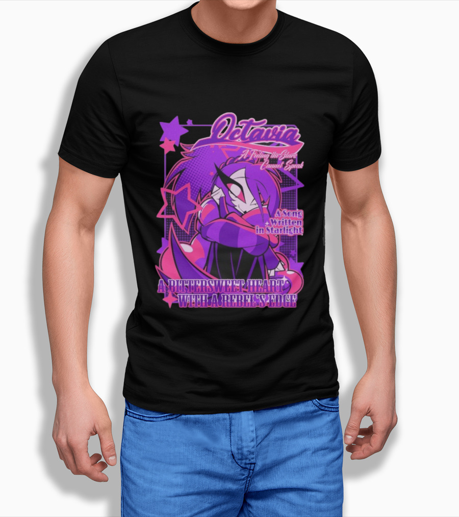 Octavia A Feeling The Stars Cannot Speak A Song Written In Starlight A Bittersweet Heart With A Rebel's Edge T-Shirt