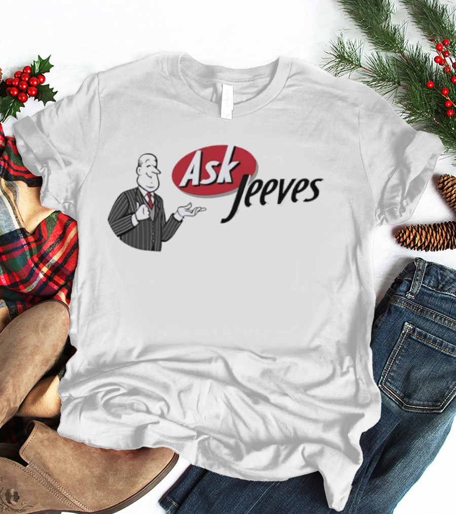 Ask Jeeves Classic Vintage Internet Butler T-Shirt