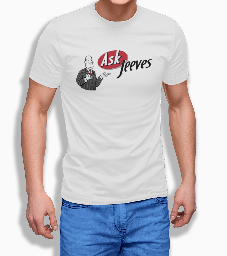 Ask Jeeves Classic Vintage Internet Butler T-Shirt