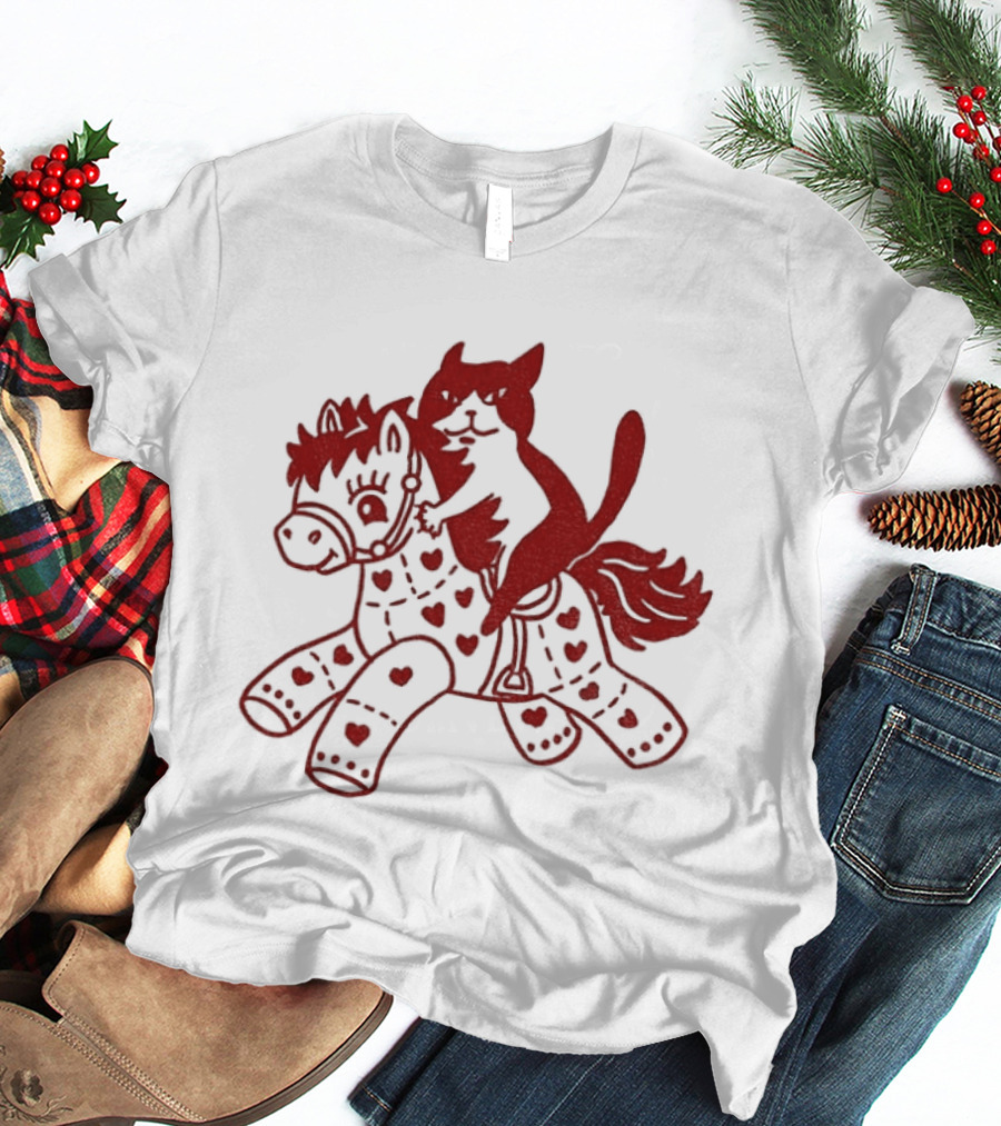 Cat Lovers New Year Of The Horse 2026 Embrace The Celebration T-Shirt