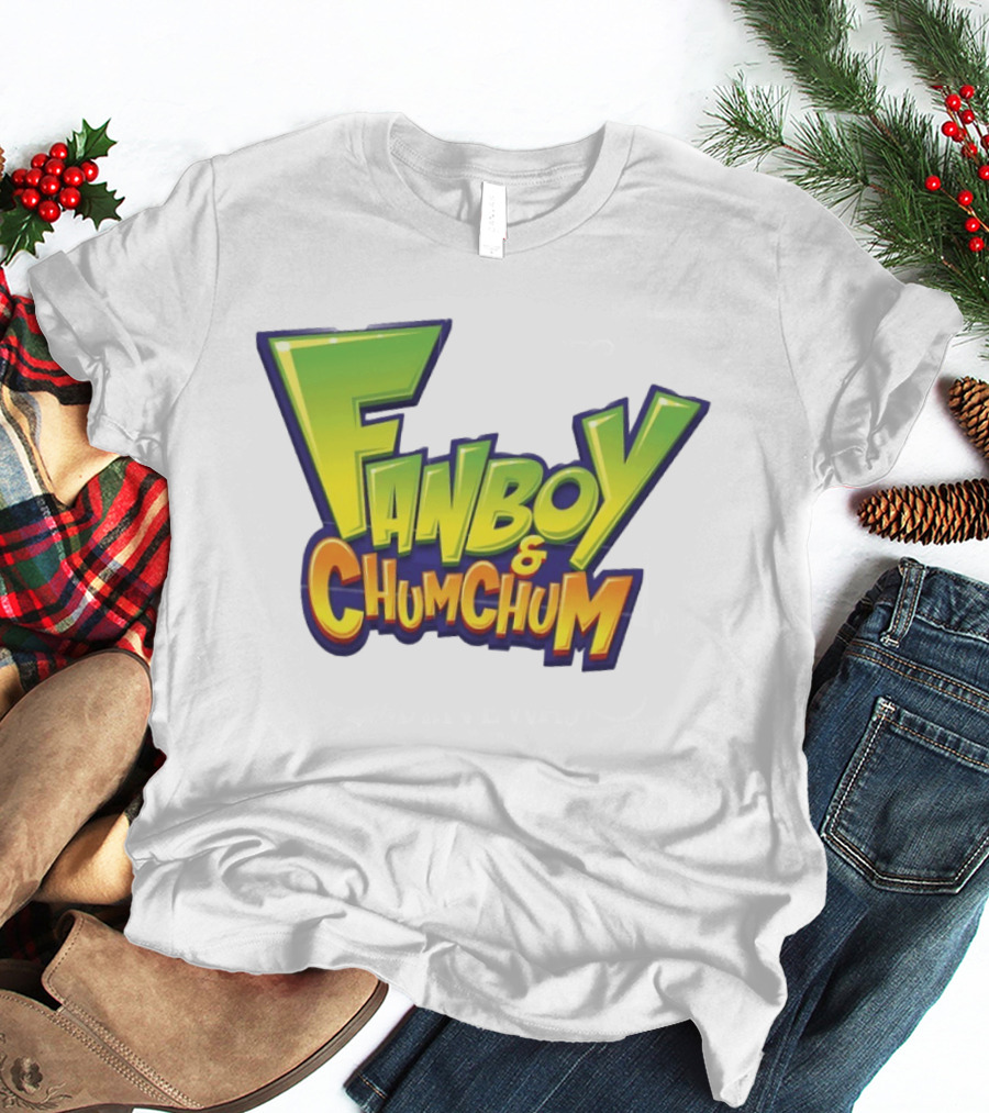 Fanboy And Chum Chum Animated Series Logo Merchandise T-Shirt