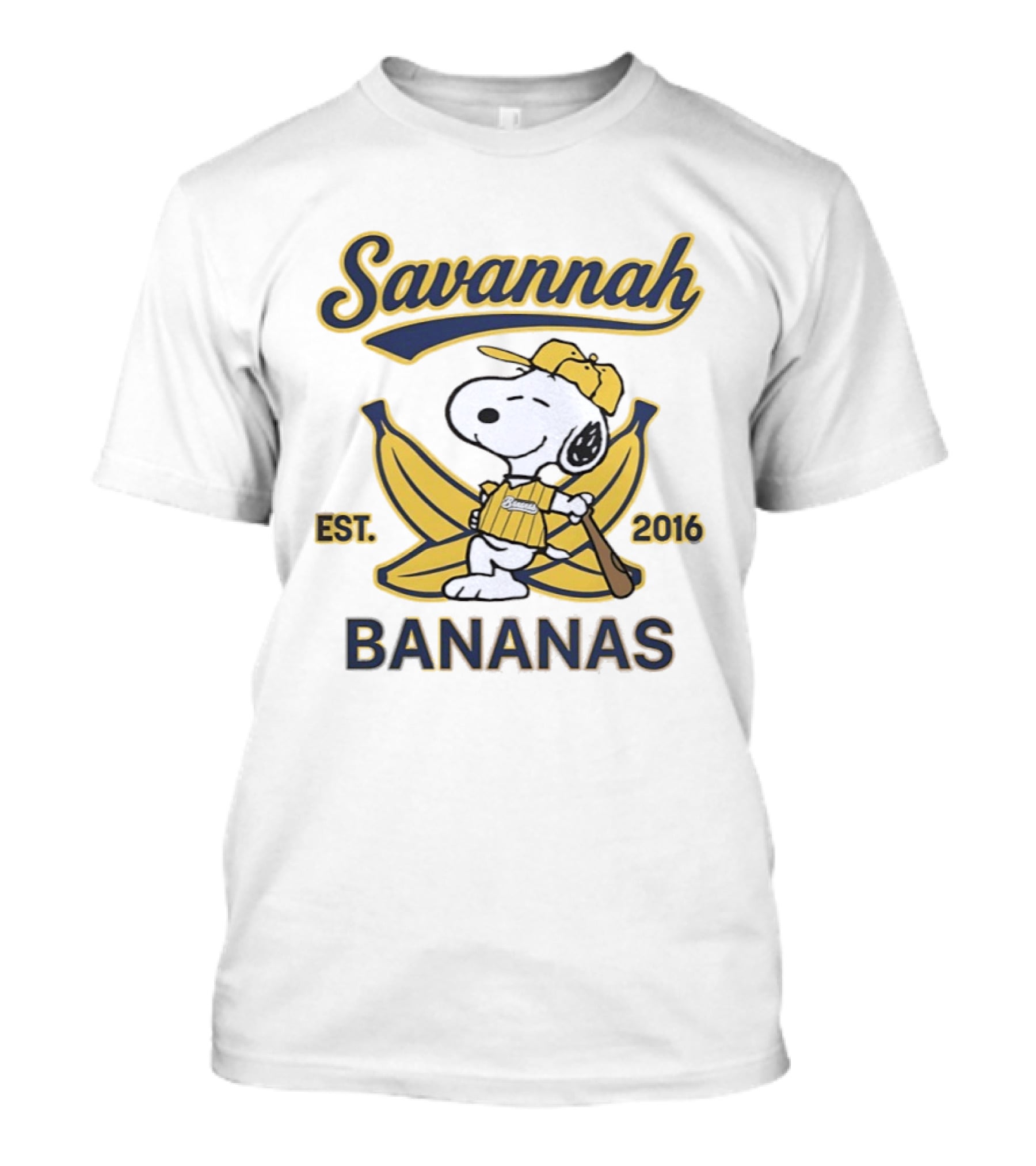 Savannah Bananas Snoopy Banana Outfit EST 2016 T-Shirt