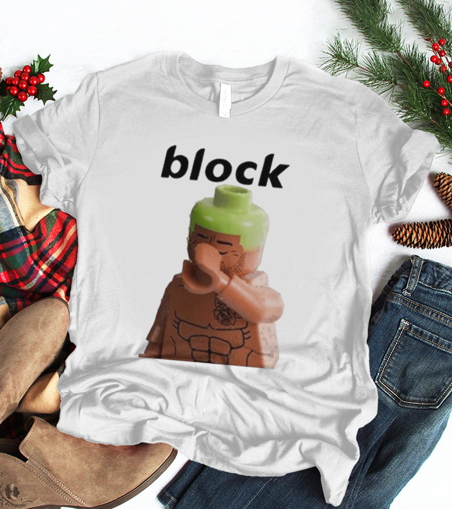 Block The Don Block LEGO Minifigure Style Dabbing Pose T-Shirt