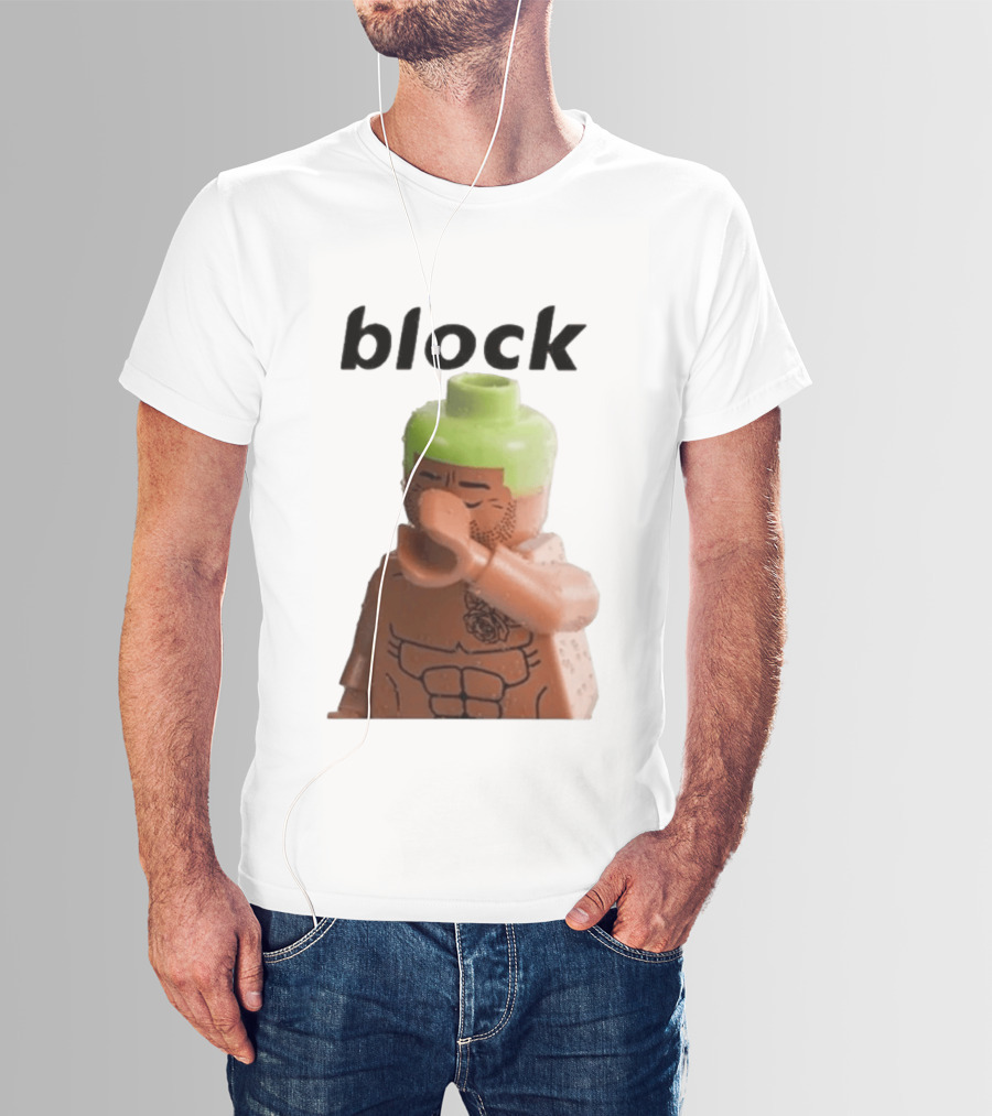 Block The Don Block LEGO Minifigure Style Dabbing Pose T-Shirt