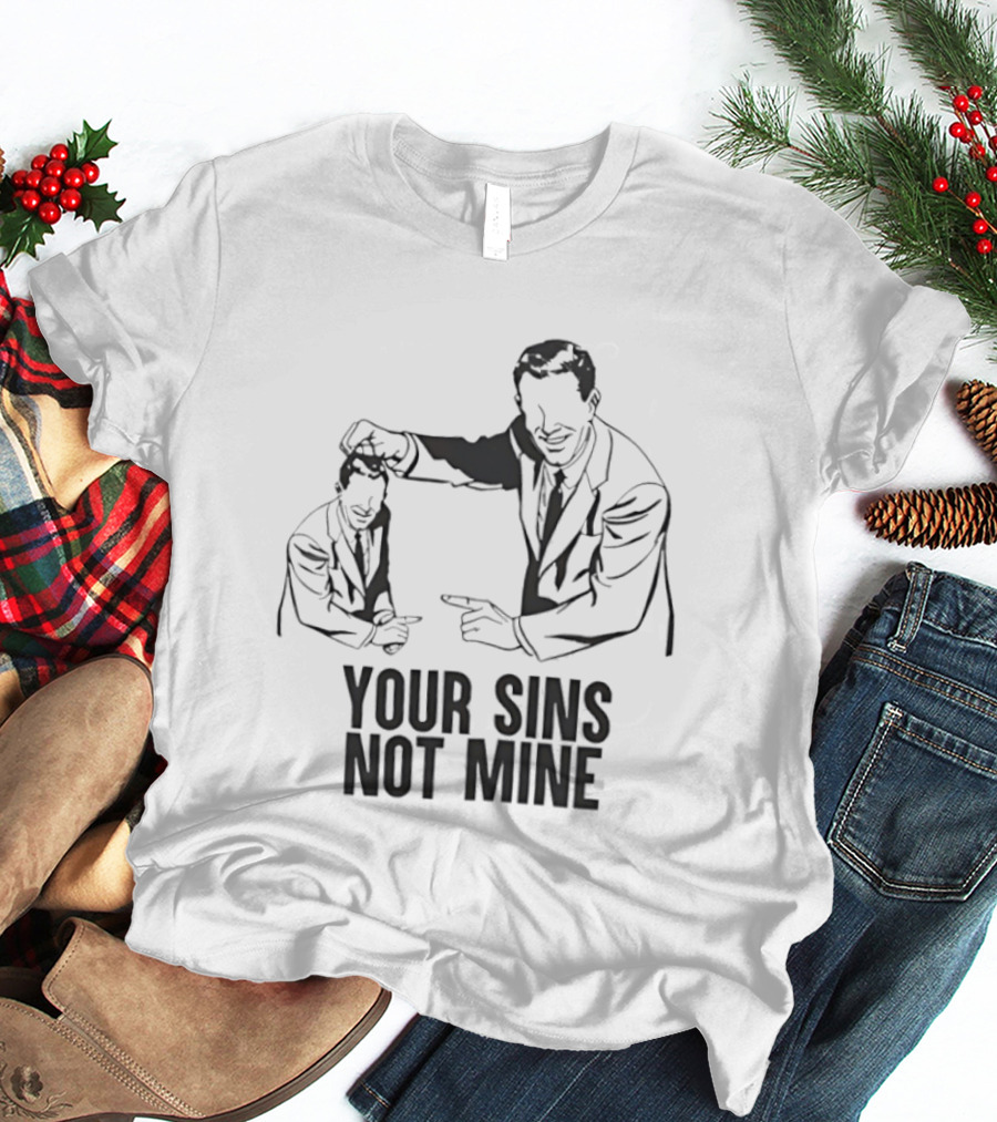 Your Sins Not Mine Retro Comic T-Shirt