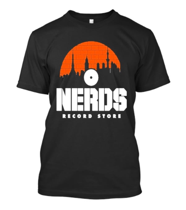 Nerds Record Store Brick Vinyl Drip T-Shirt