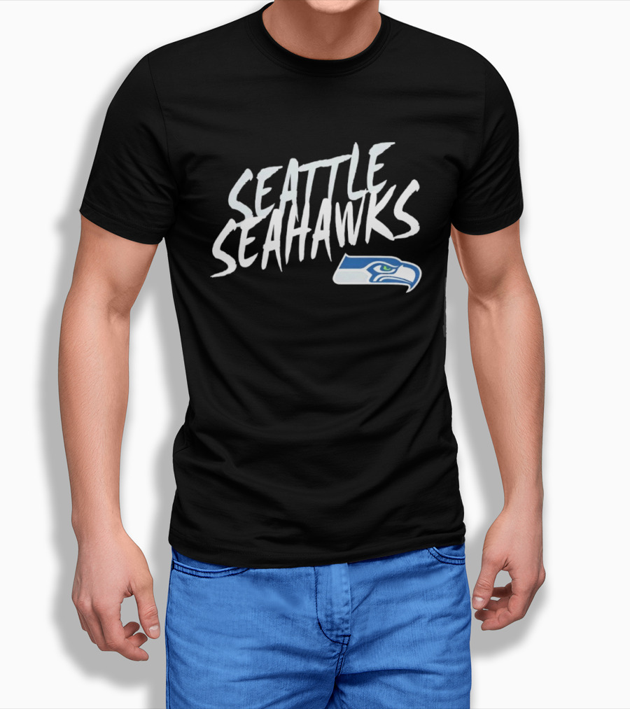 Seattle Seahawks Hustle Seahawks Logo Sporting Spirit T-Shirt