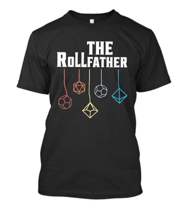 The Rollfather Geometric Dodecahedron Icosahedron T-Shirt