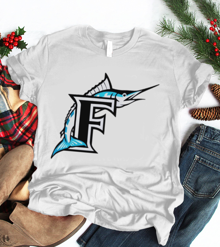 Florida Marlins Vintage F Logo Marlin T-Shirt