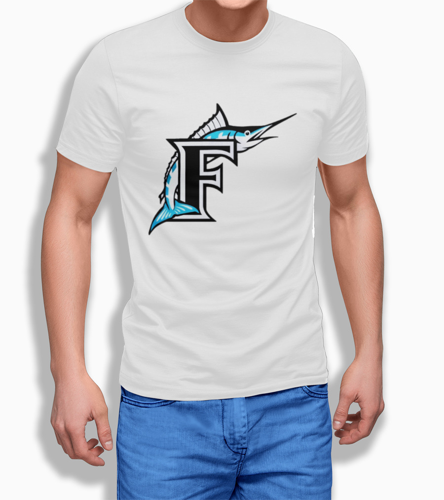 Florida Marlins Vintage F Logo Marlin T-Shirt