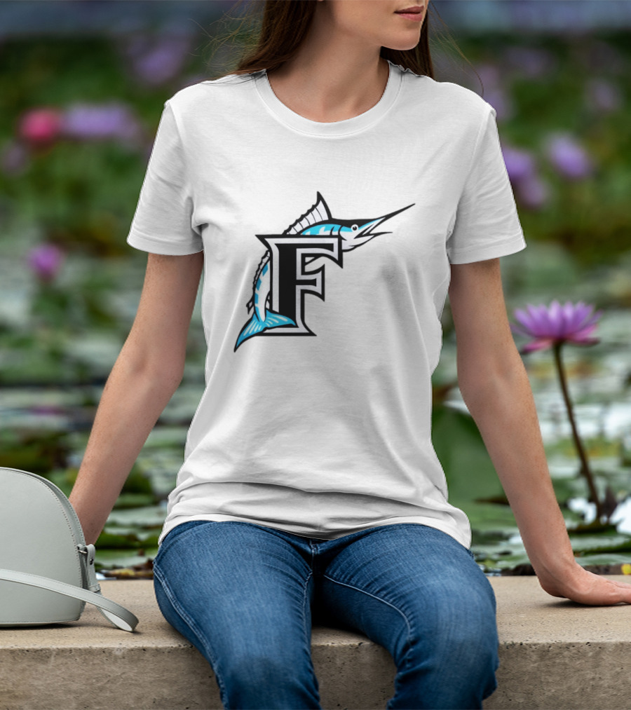 Florida Marlins Vintage F Logo Marlin T-Shirt