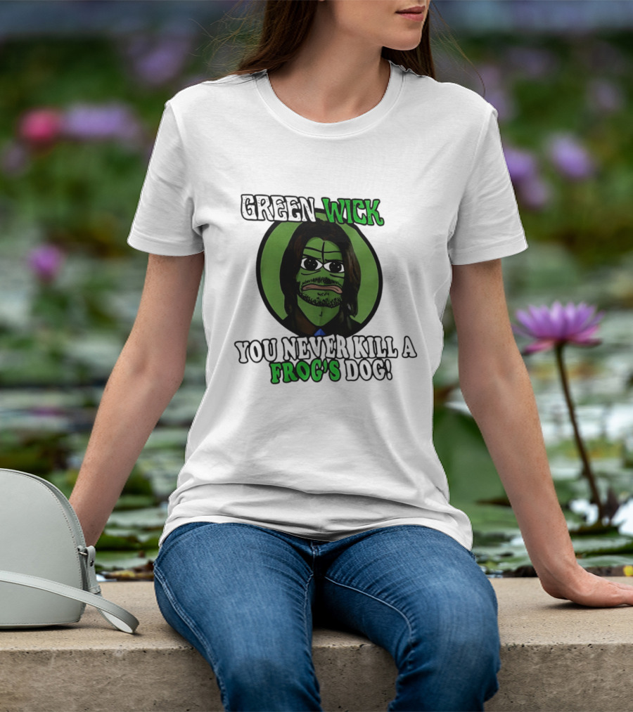 Green Wick You Never Kill A Frog's Dog T-Shirt