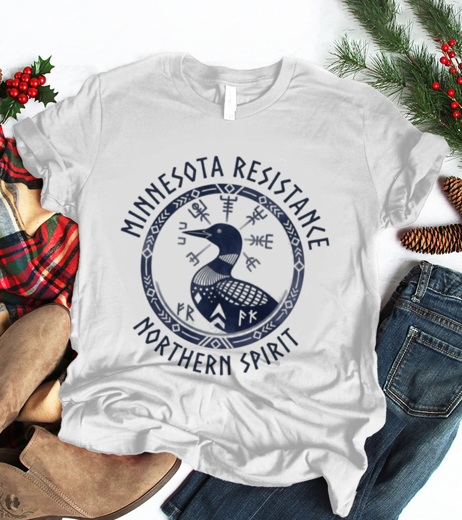 Minnesota Resistance Northern Spirit Loon Arrow Circle T-Shirt