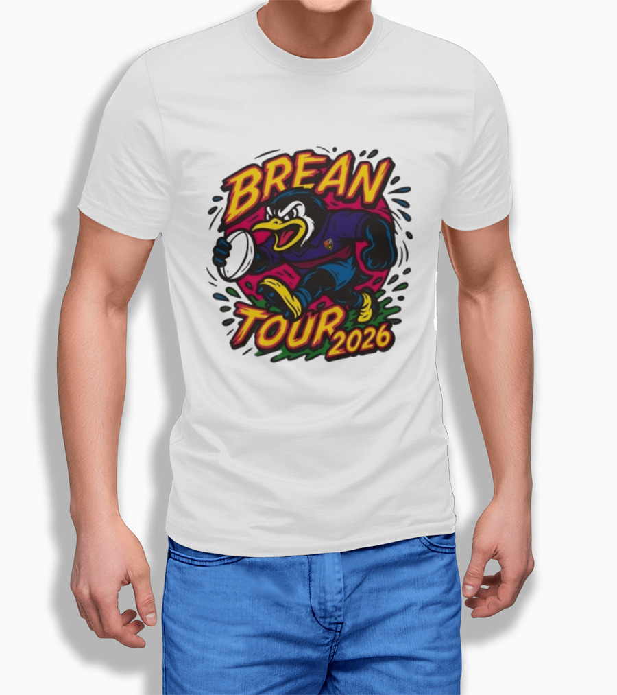Brean Tour 2026 Rugby Mascot Dynamic T-Shirt
