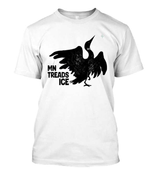 MN Treads Ice Rebel Loon Black Bird T-Shirt
