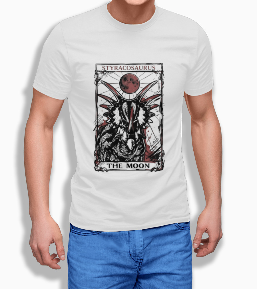 Styracosaurus Under Crimson Moon Magic T-Shirt