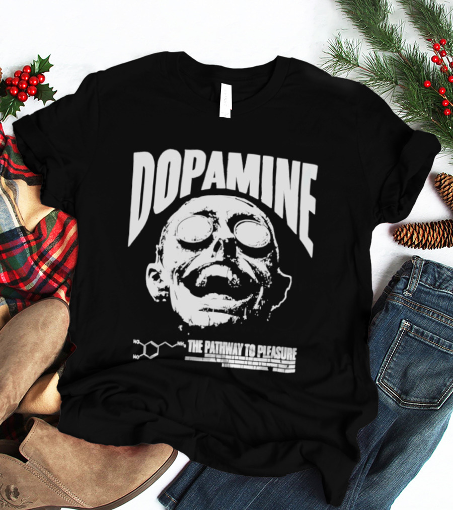 Dopamine The Pathway To Pleasure Molecular Formula Head T-Shirt