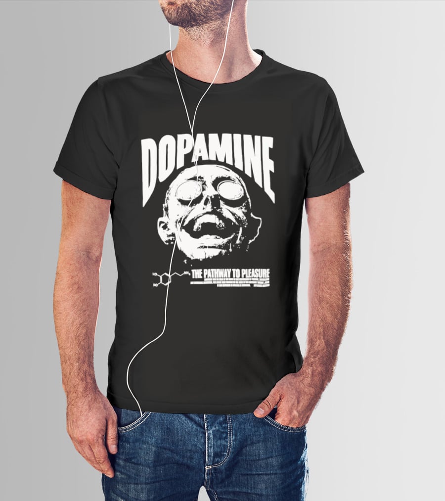 Dopamine The Pathway To Pleasure Molecular Formula Head T-Shirt