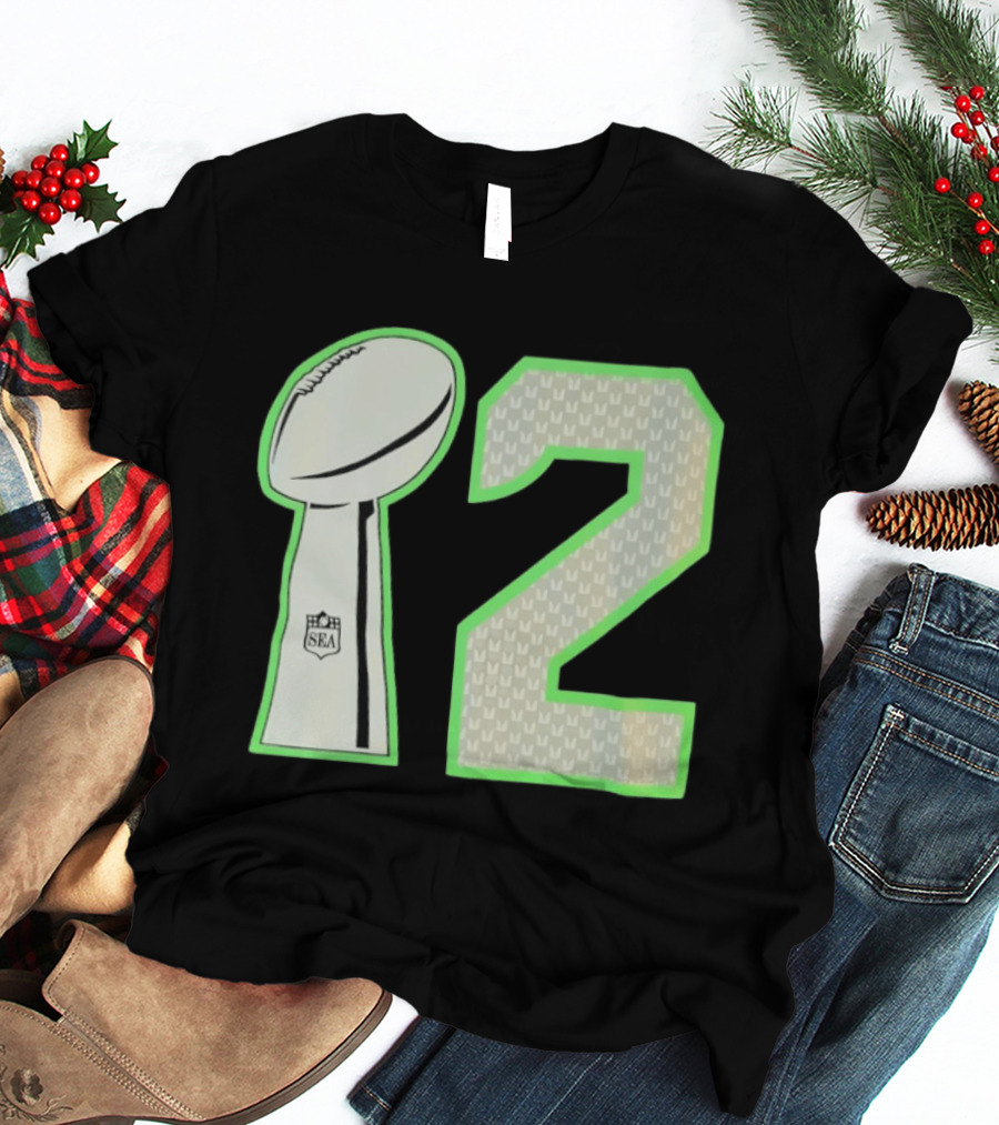 Seattle Seahawks SEA 12 Football T-Shirt