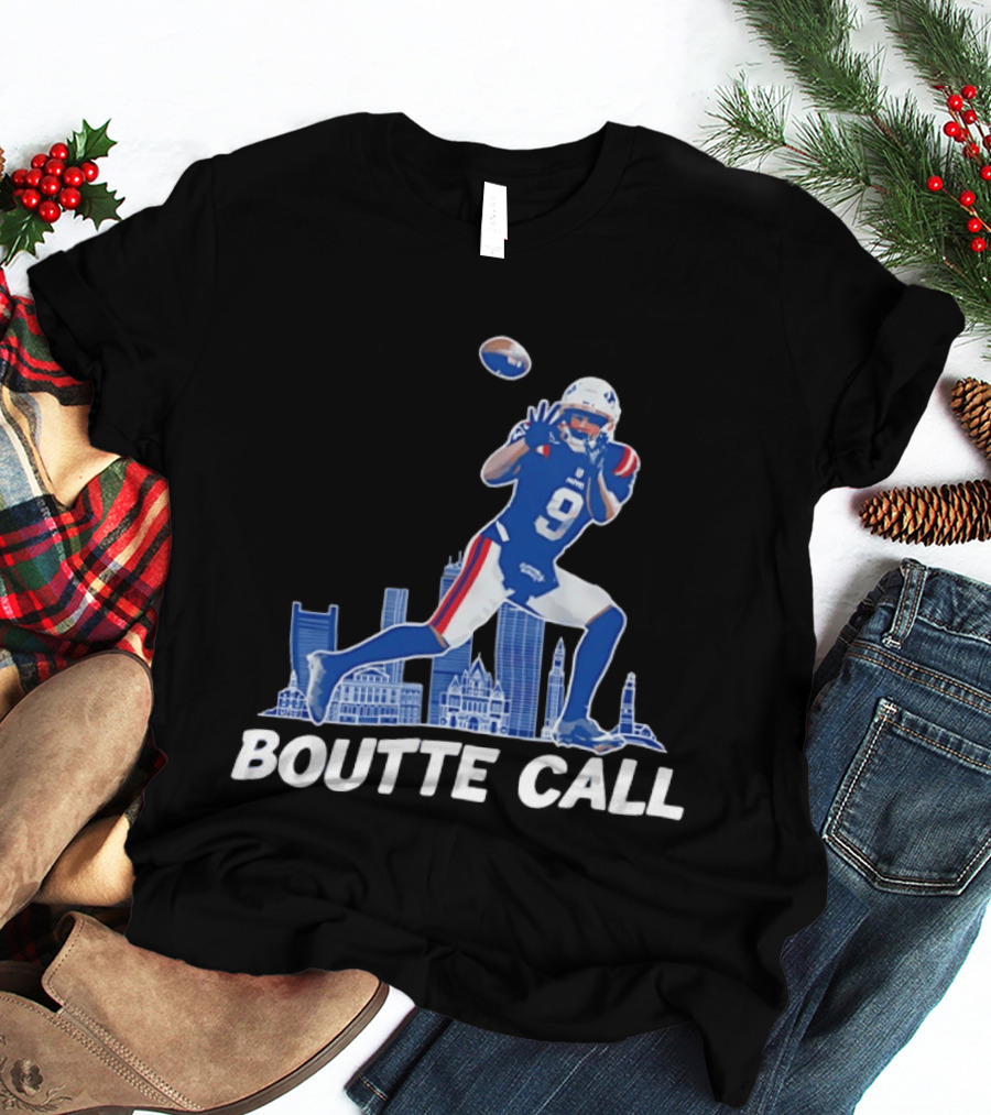 Kayshon Boutte Call New England Patriot Football City Skyline T-Shirt