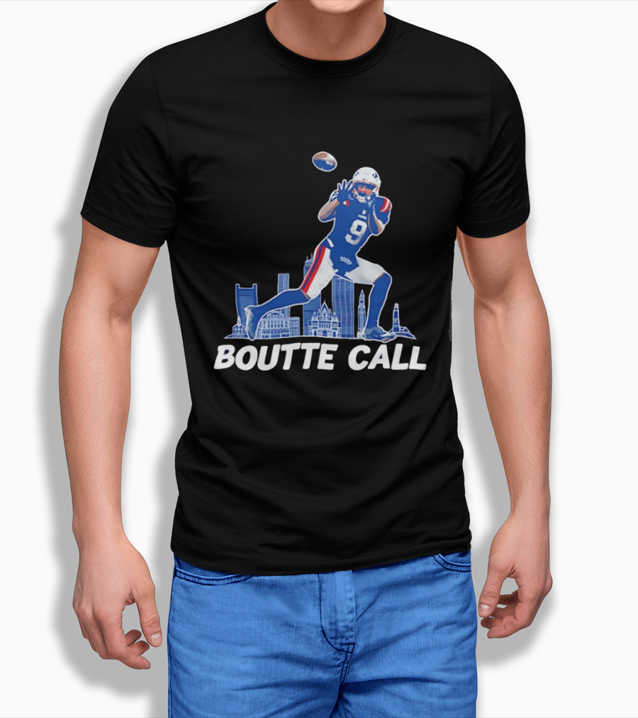 Kayshon Boutte Call New England Patriot Football City Skyline T-Shirt