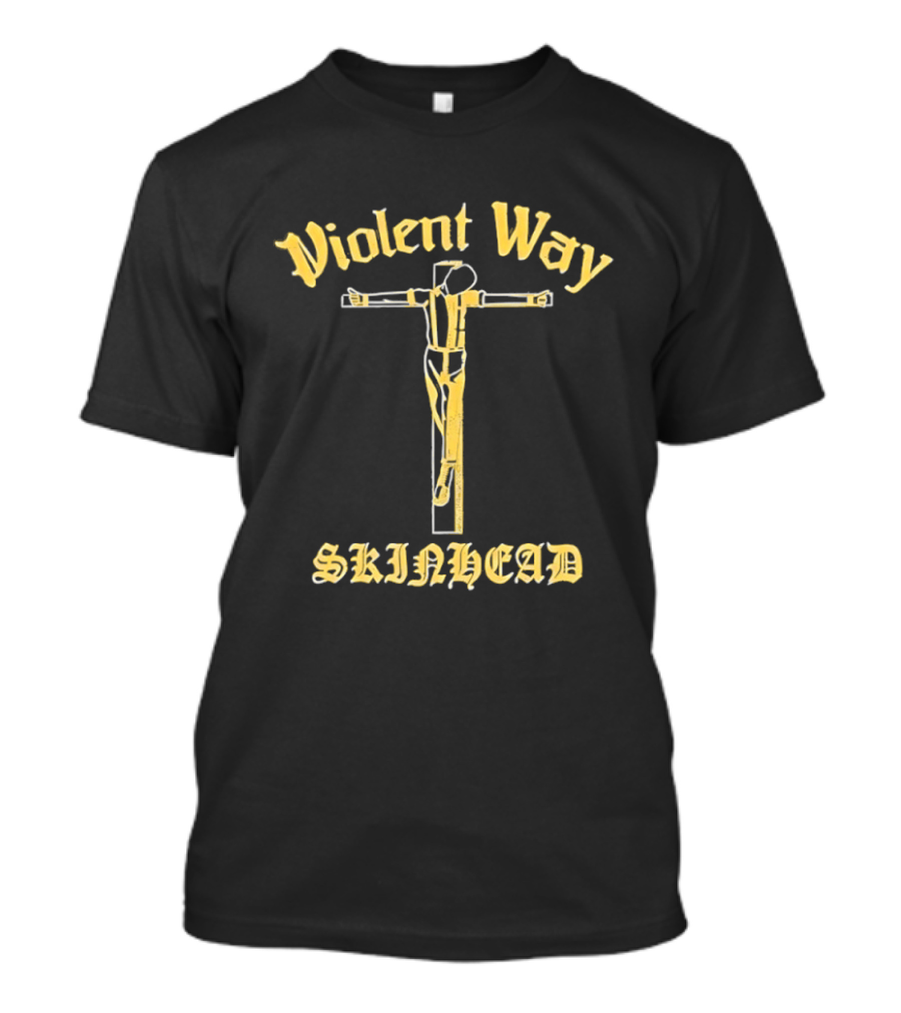 Violent Way Skinhead Crucifix T-Shirt