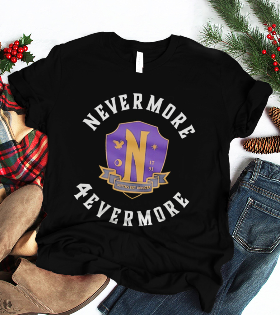 Wednesday Nevermore 4evermore 1791 Utina Nex Invicta T-Shirt
