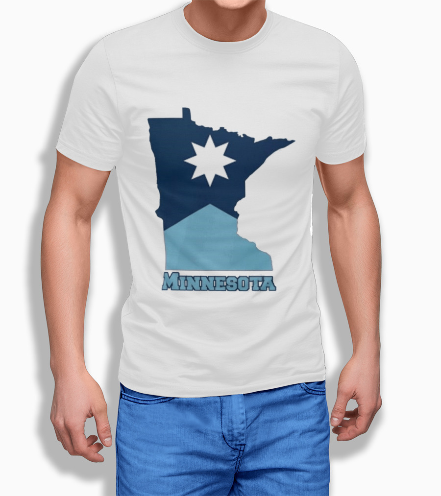 Minnesota Strong Star Map T-Shirt