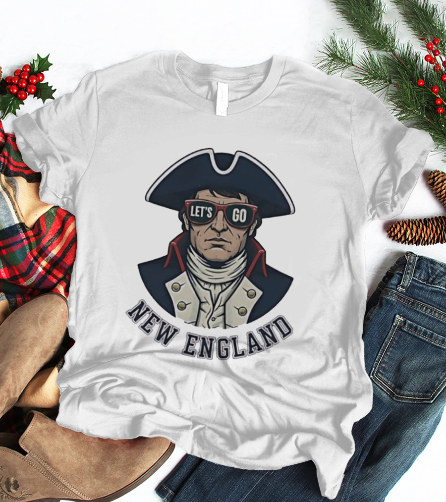 New England Patriots Let's Go American Patriot Football T-Shirt
