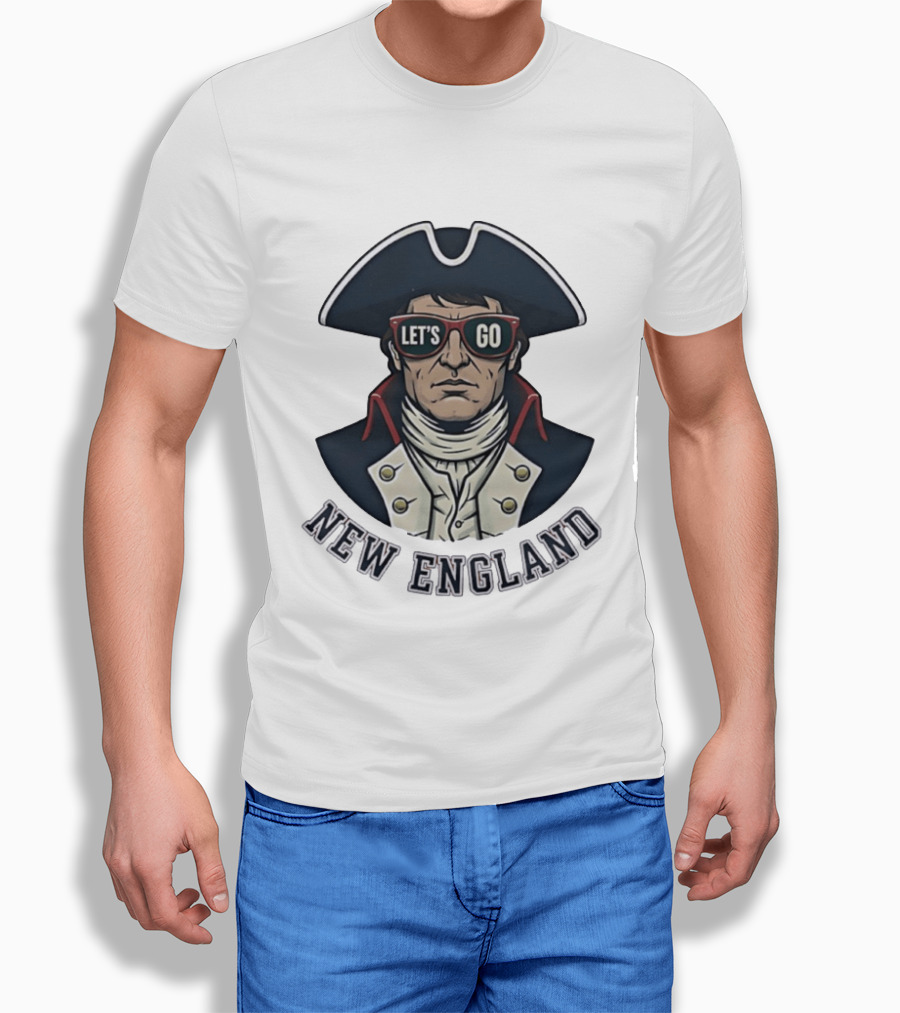 New England Patriots Let's Go American Patriot Football T-Shirt