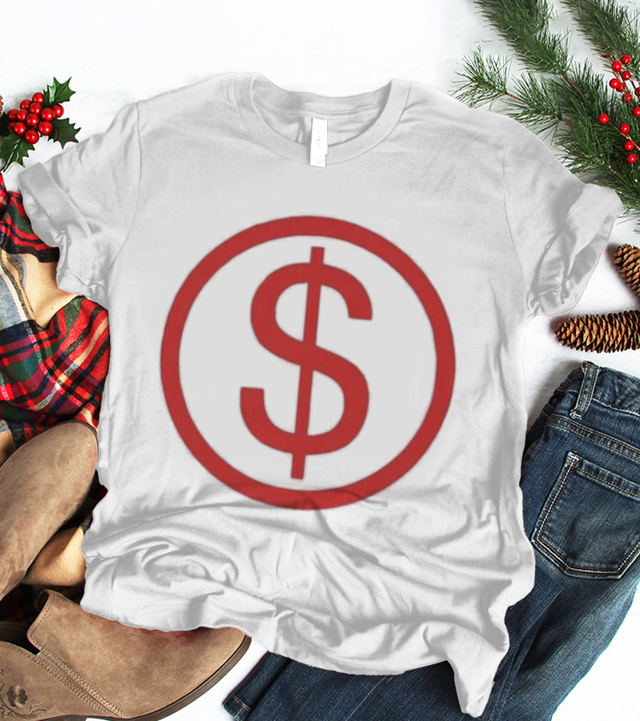 Slayyyter Red Dollar Sign Circle T-Shirt