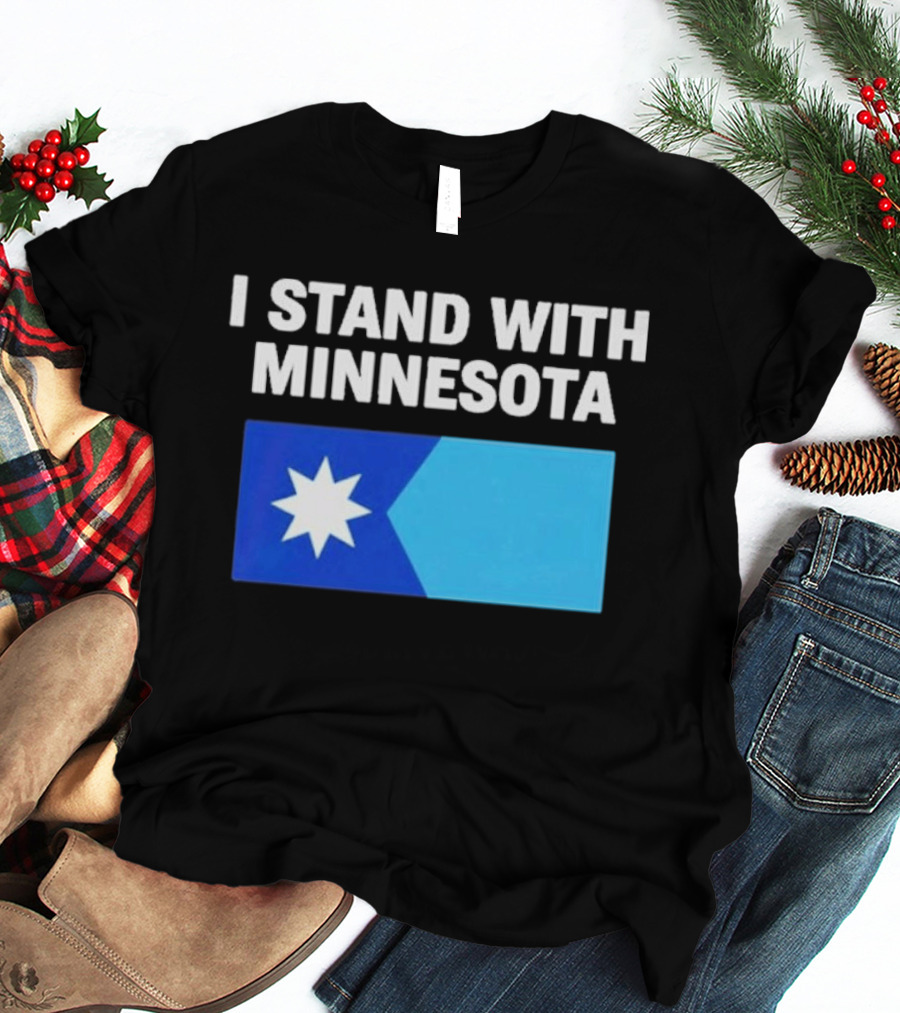 I Stand With Minnesota Flag Minnesota Strong T-Shirt